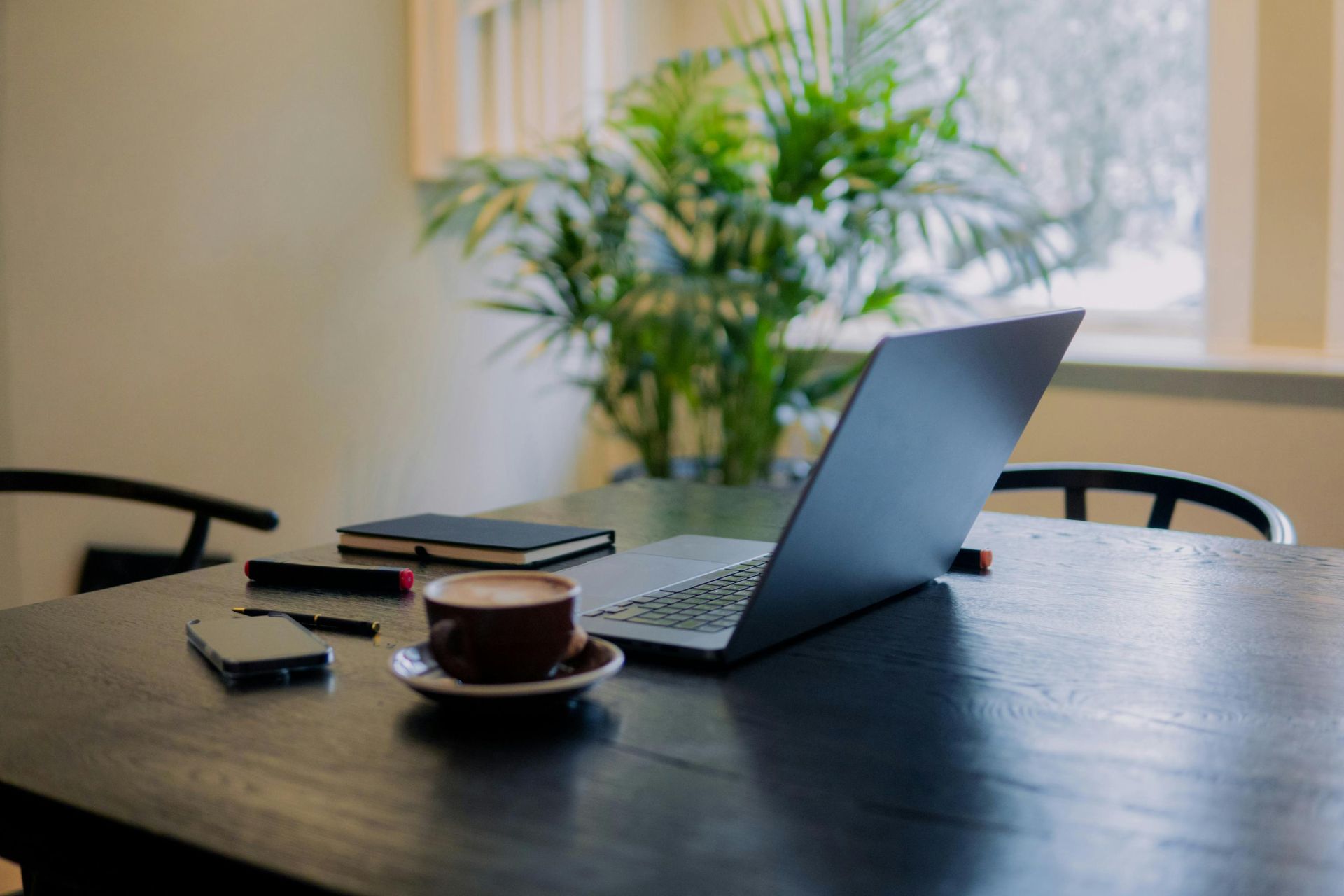Photo of a computer on a desk