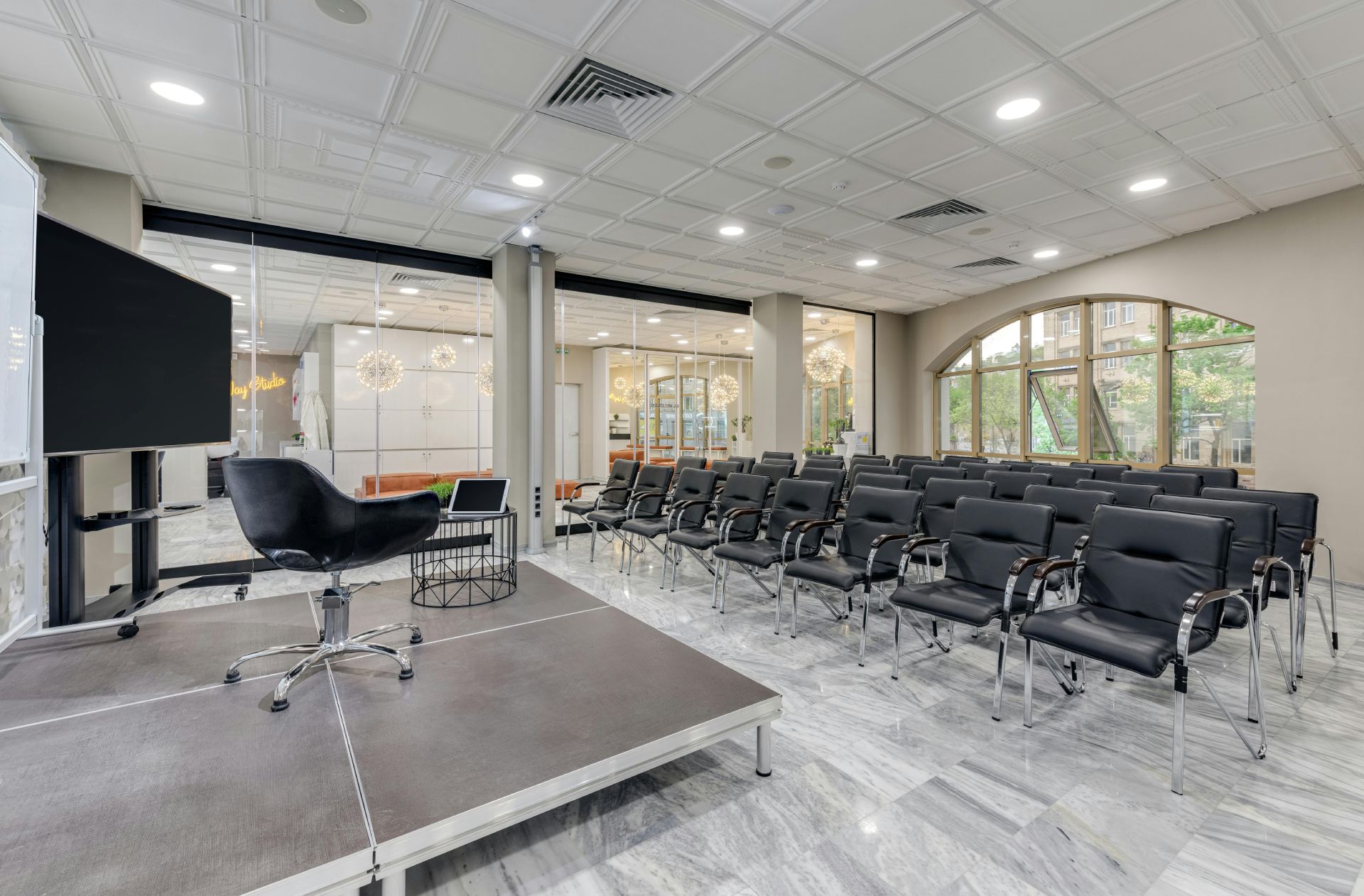 Photo of an empty conference room